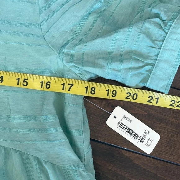 Altar’d State light green short sleeved dress Tiered Flowy Women’s size S NWT - Picture 7 of 12